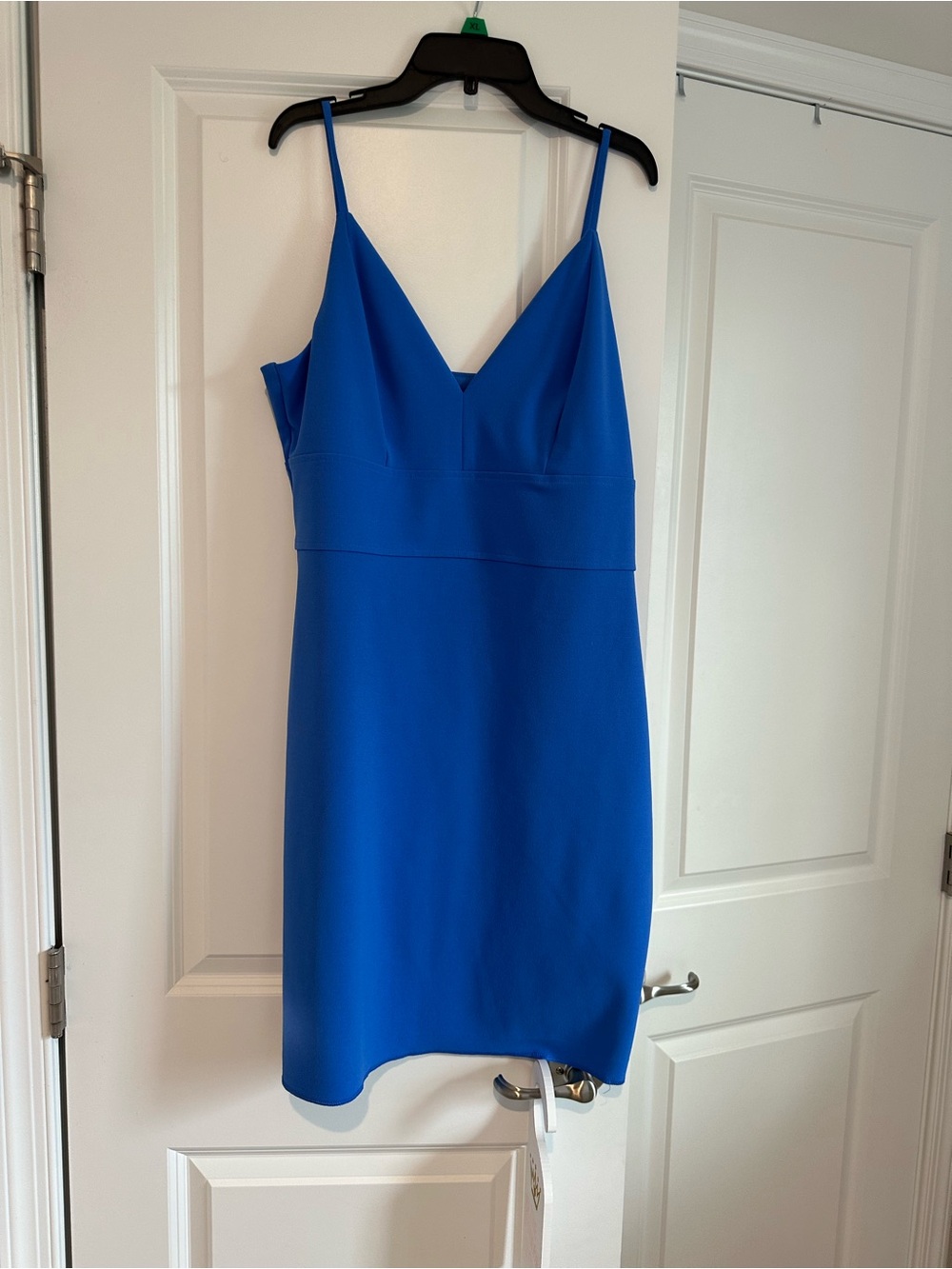 Express Royal Blue Spaghetti-Strap Mini Dress